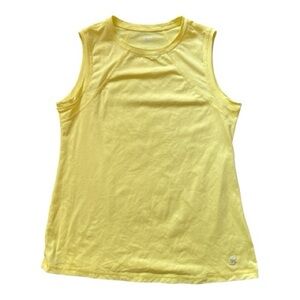 #091, Sofibella Yellow Sleeveless Women's Top, size L